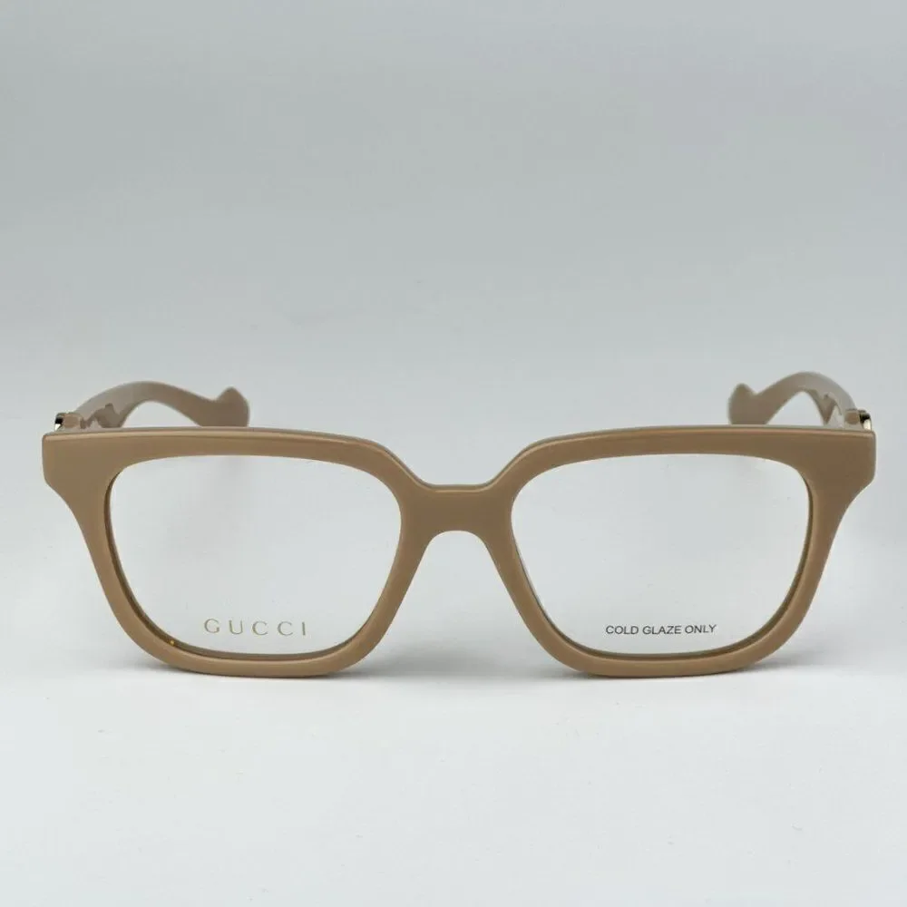 SALE! NEW Gucci GG1536O 007 Nude Women Square Eyeglasses GG 1536O